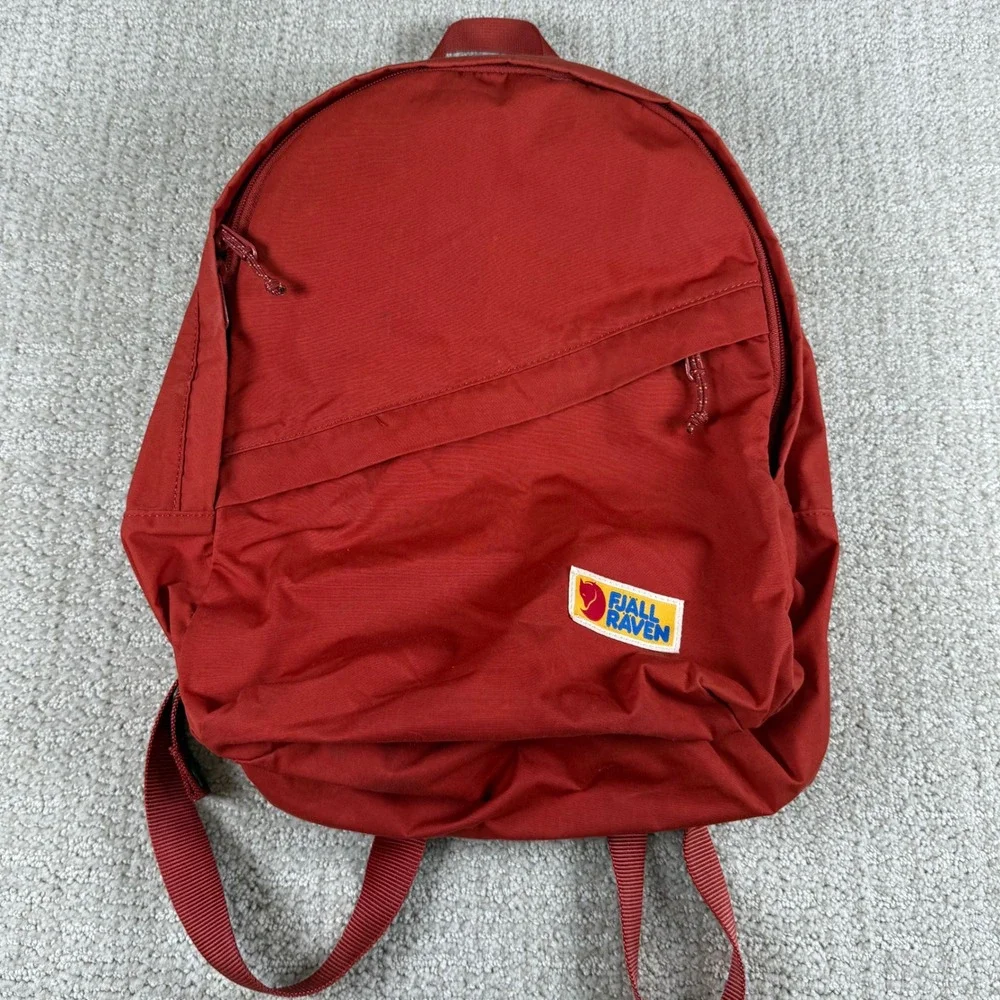 Fjallraven G-1000 Vardag Mini Cabin Red Backpack Zip Adjustable Strap School